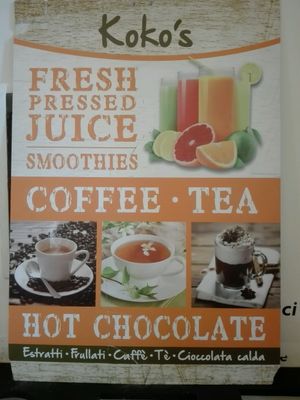 Es gibt auch Getränke at Koko's International Street Food in Rome