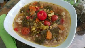 soup of the day at GreenMood in Victoria