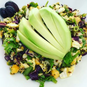 This portion is called ”Protein boost”. It is great if you like kale and cabbage. I was happy to find vegan food in Victoria. at GreenMood in Victoria