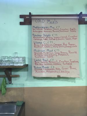 Cold meals at GreenMood in Victoria