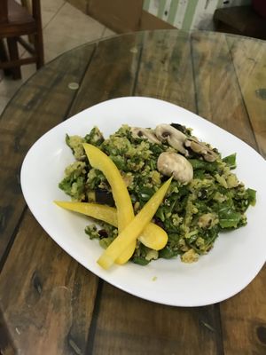 Mushroom salad at GreenMood in Victoria