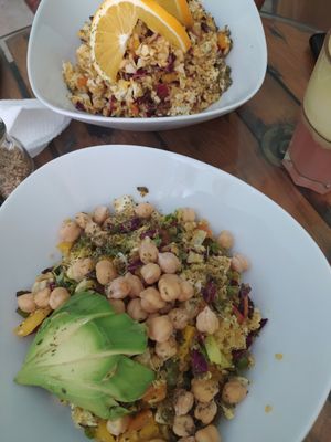 Salads at GreenMood in Victoria