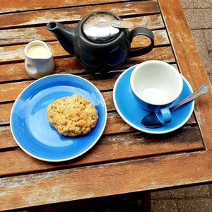 Worth a visit for the chocolate hazelnut cookies alone. at Cascara in Bath