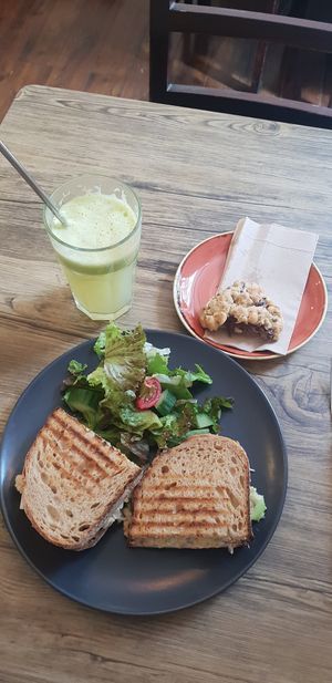 Another cookie. And the chickpea sammich. Went back again for that as well. at Cascara in Bath