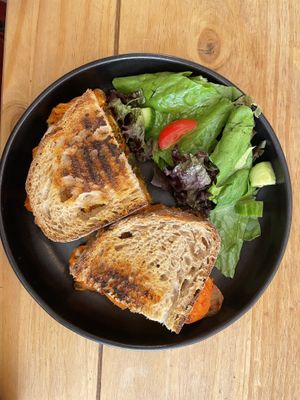 Kimchi cheeze toastie   at Cascara in Bath