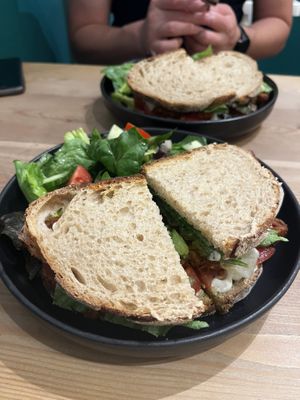 TLT (Tempeh, lettuce, tomato) - was delicious!   at Cascara in Bath
