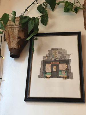 Selfie art   at Cascara in Bath