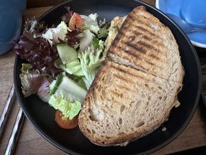 Chickpea melt  at Cascara in Bath