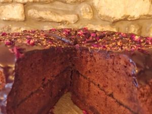 Cascara vegan chocolate supreme cake at Cascara in Bath