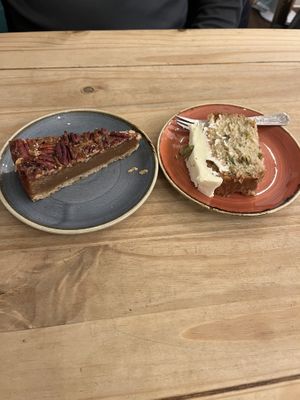 Pecan Pie and Lime Pistachio Cakee  at Cascara in Bath