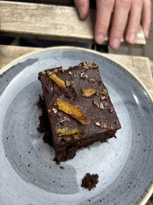 Choc orange cake  at Cascara in Bath