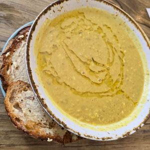 Amazing Lentil Soup at Cascara in Bath