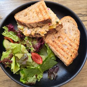 Chickpea Mash Sandwich at Cascara in Bath