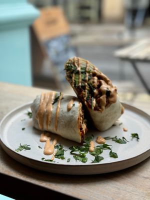 All day brunch Burrito at Cascara in Bath