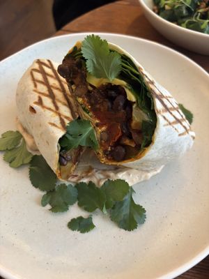 All day brunch burrito  at Cascara in Bath
