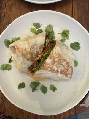 Brunch burrito 🤤   at Cascara in Bath
