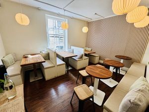 Upstate’s seating   at Cascara in Bath