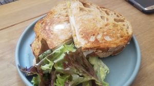 Cheese and chickpea sandwich at Cascara in Bath