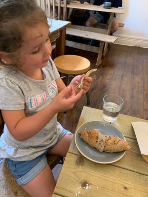 Blueberry croissant  at Cascara in Bath