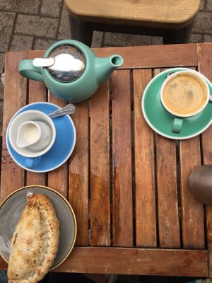 pasty and coffee at Cascara in Bath