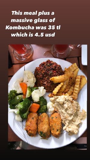 Meal at Vegan Istanbul in Istanbul