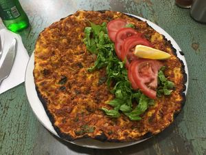 Lahmacun  at Vegan Istanbul in Istanbul
