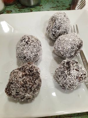 chocolate cookies/cake pops at Vegan Istanbul in Istanbul