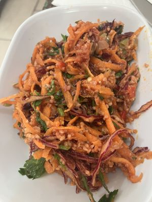 Carrot salad  at Vegan Istanbul in Istanbul