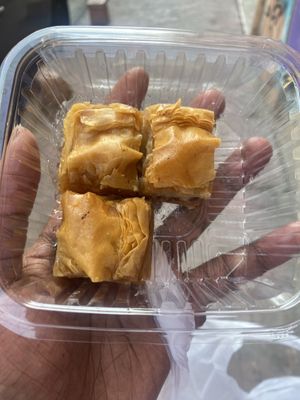 Baklava for the road  at Vegan Istanbul in Istanbul