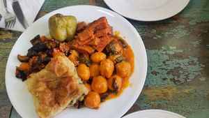 5 choices plate at Vegan Istanbul in Istanbul