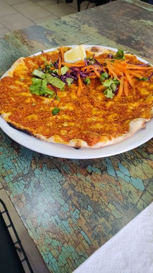 Lahmacum at Vegan Istanbul in Istanbul
