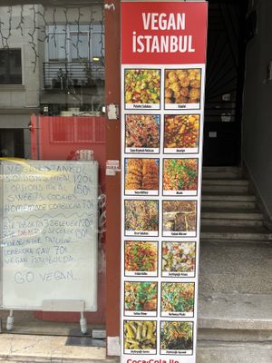 Menu  at Vegan Istanbul in Istanbul