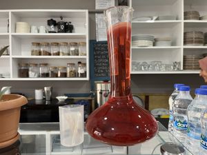 Homemade kombucha   at Vegan Istanbul in Istanbul
