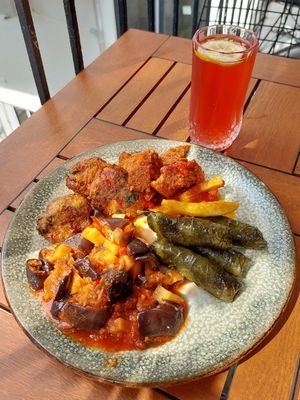 4 Option Meal (160 TL) with Homemade Combucha (75 TL) at Vegan Istanbul in Istanbul