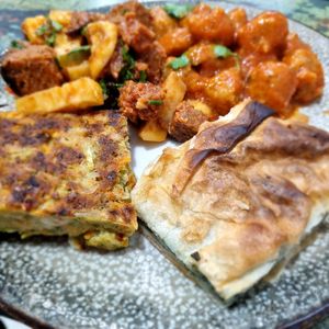 Vegan food 4 choices 180 Tl=5€ at Vegan Istanbul in Istanbul