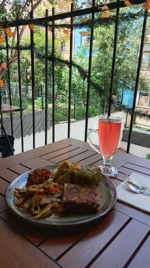 Rear deck view. Cats roaming outside. Meow. at Vegan Istanbul in Istanbul