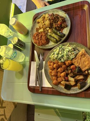 Two ‘four item menu’ plus drinks   at Vegan Istanbul in Istanbul