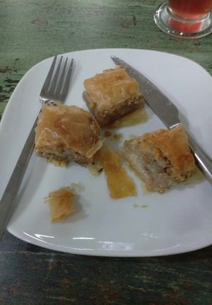 Baklava at Vegan Istanbul in Istanbul