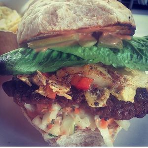 Seitan stacked! at Began's - Food Stall in High Wycombe
