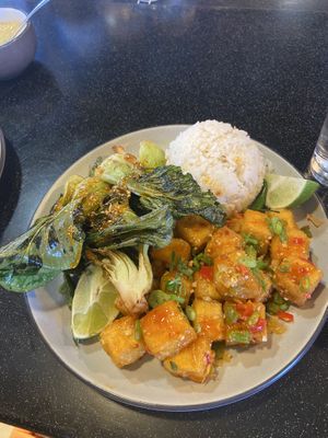 Tofu sisig with bok choy  at Bonifacio in Columbus