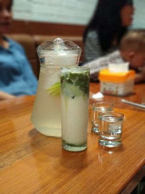 Lime Mint Cold & Soya Matcha at LN Fortunate Coffee in Palembang
