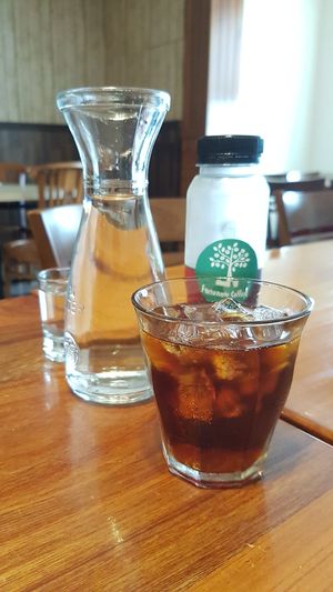 Drip coffee. It tastes thin and light. Refreshing at LN Fortunate Coffee in Palembang