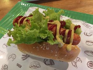 veggie dog at Gotcha in Ho Chi Minh City