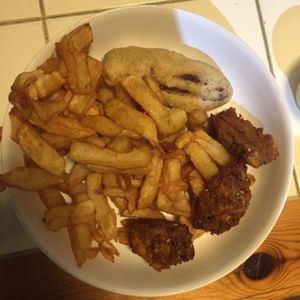 falafel, tofish and chips at Matter Fastfoods in Bristol