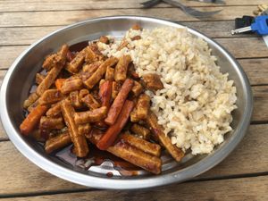 Crispy beef stir fry at Matter Fastfoods in Bristol