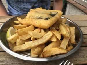 Tofish and chips ❤️ at Matter Fastfoods in Bristol