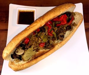 Steak at PlantPure Cafe in Philadelphia