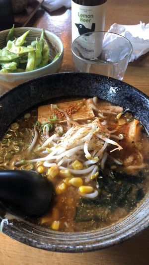 The vegan ramen  at Mr Ramen in Copenhagen