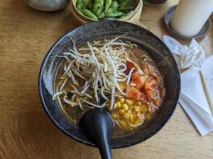 Vegan ramen at Mr Ramen in Copenhagen