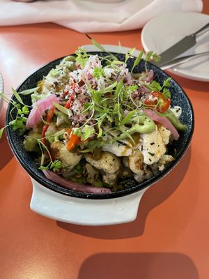 Roasted cauliflower  at Tongue in Cheek in St Paul